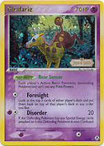 Girafarig - 16/92 - Rare - Reverse Holo